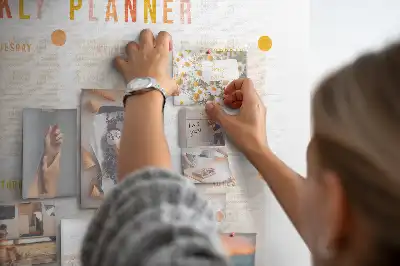 Weekly Planner Printed Cork Board