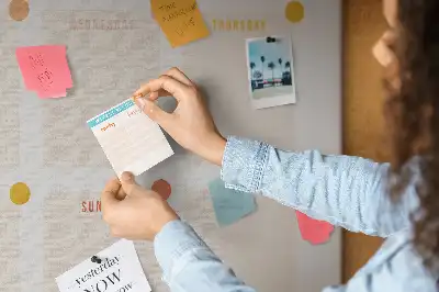 Weekly Planner Printed Cork Board