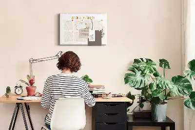 Weekly Planner Printed Cork Board