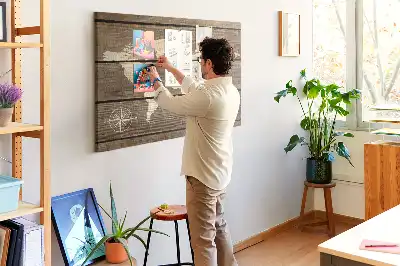 World Map Cork Memo Board
