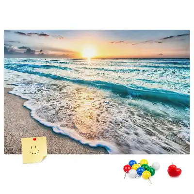 Cork memo board Beach sea sand