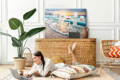 Cork memo board Beach sea sand