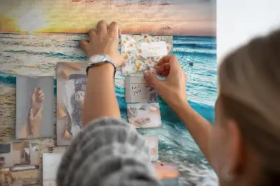 Cork memo board Beach sea sand
