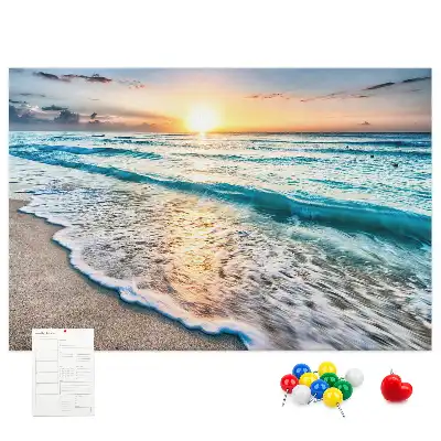 Cork memo board Beach sea sand