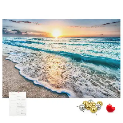 Cork memo board Beach sea sand