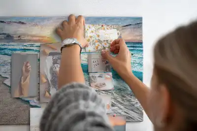 Cork memo board Beach sea sand