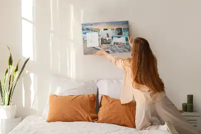 Cork memo board Beach sea sand
