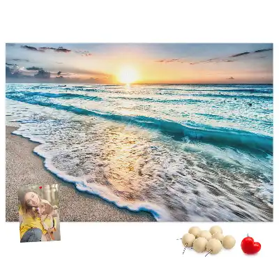 Cork memo board Beach sea sand