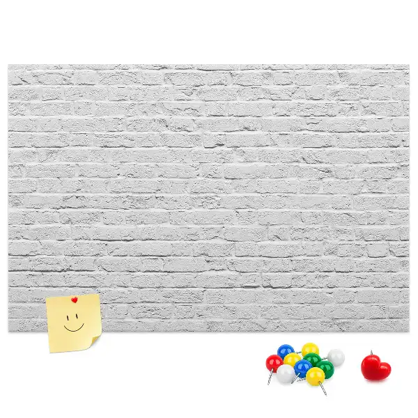 Printed Brick Wall Cork Memo Board