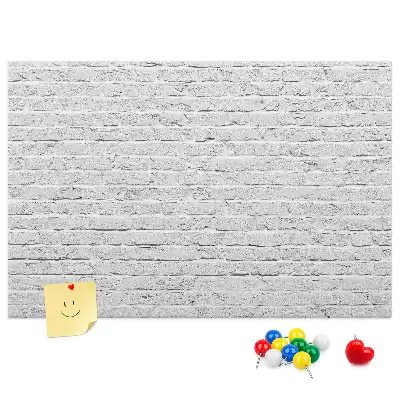 Printed Brick Wall Cork Memo Board