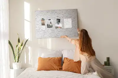 Printed Brick Wall Cork Memo Board