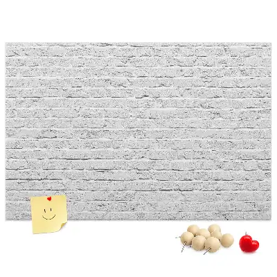 Printed Brick Wall Cork Memo Board