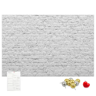 Printed Brick Wall Cork Memo Board