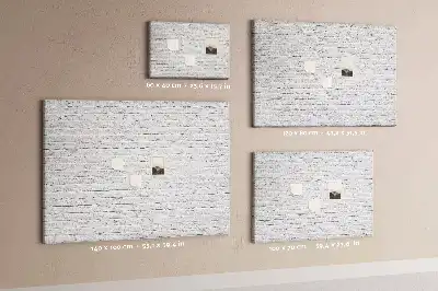 Printed Cork Memo Board Brick wall