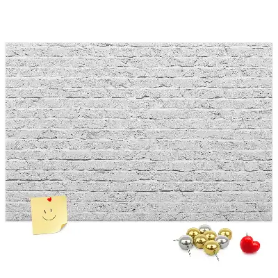 Printed Cork Memo Board Brick wall