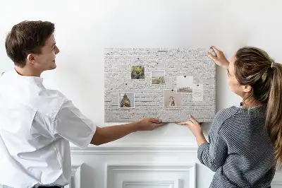 Printed Brick Wall Cork Memo Board
