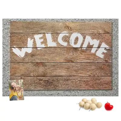 Printed Cork Welcome Board