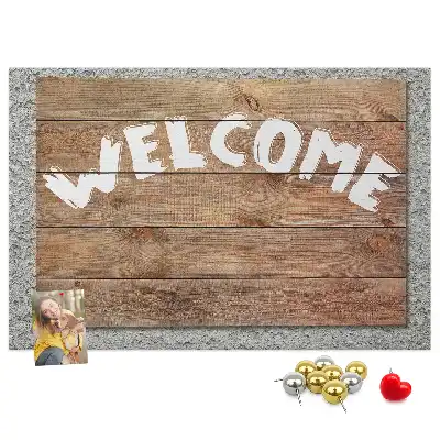 Printed Cork Welcome Board