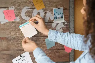 Printed Cork Board Welcome board