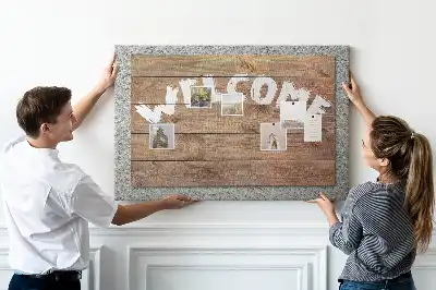 Printed Cork Welcome Board