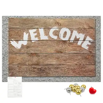 Printed Cork Welcome Board