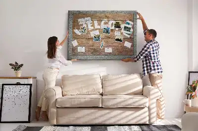 Printed Cork Board Welcome board