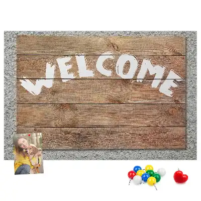 Printed Cork Welcome Board