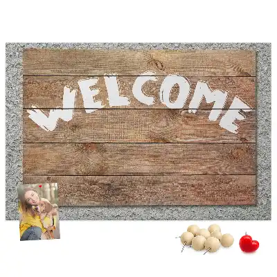 Printed Cork Welcome Board