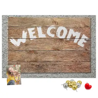 Printed Cork Welcome Board