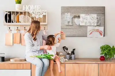 Printed Cork Board with Home Lettering