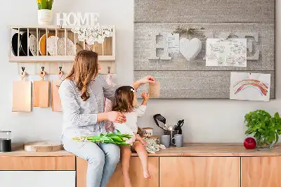 Printed Cork Board with Home Lettering