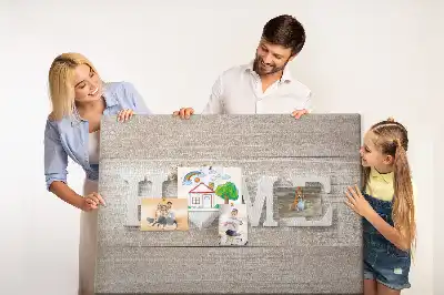 Printed Cork Board with Home Lettering