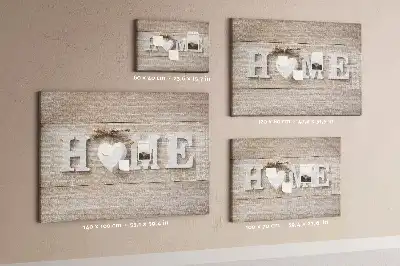 Printed Cork Board with Home Lettering