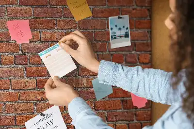 Printed Cork Memo Board featuring an old brick wall design