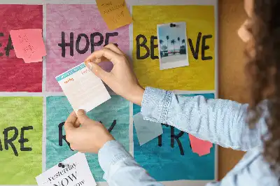 Motivational Cork Memo Board
