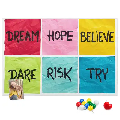 Cork memo board Motivational board