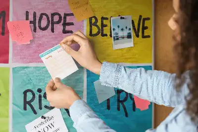 Cork memo board Motivational board
