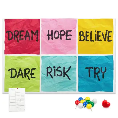 Cork memo board Motivational board