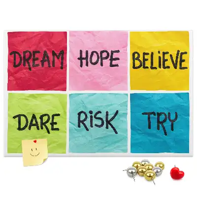 Cork memo board Motivational board