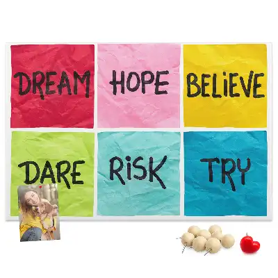 Cork memo board Motivational board