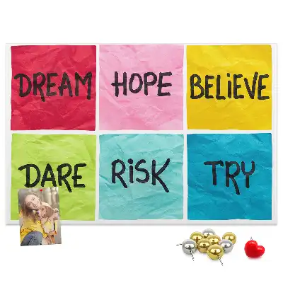 Cork memo board Motivational board