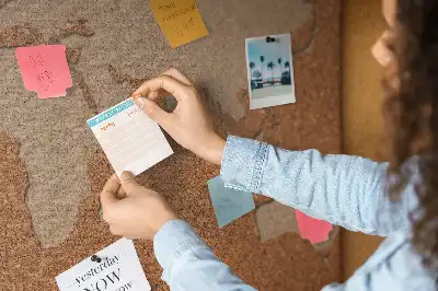 Printed Cork World Map Memo Board