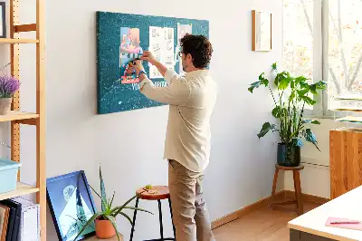 Printed Cork Board with Motivational Text