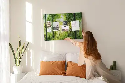 Nature Forest Trees Printed Cork Board