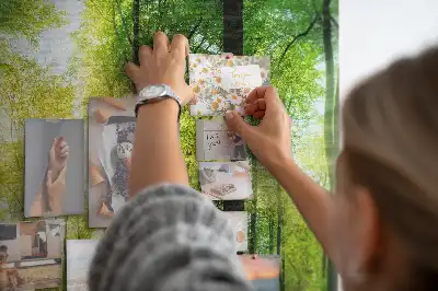 Printed Cork Board Nature forest trees