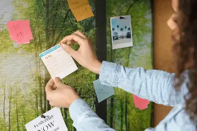 Printed Cork Board Nature forest trees
