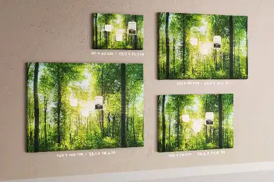 Nature Forest Trees Printed Cork Board