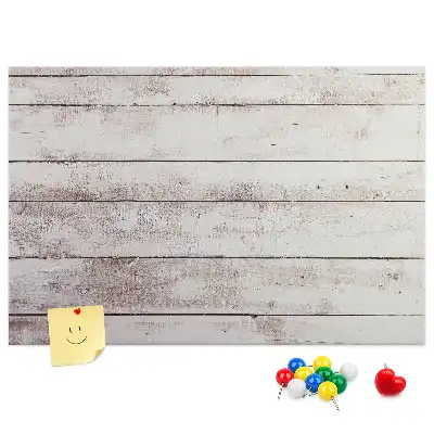 Cork memo board with wood pattern