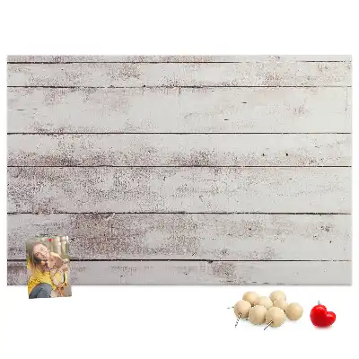 Cork memo board with wood pattern