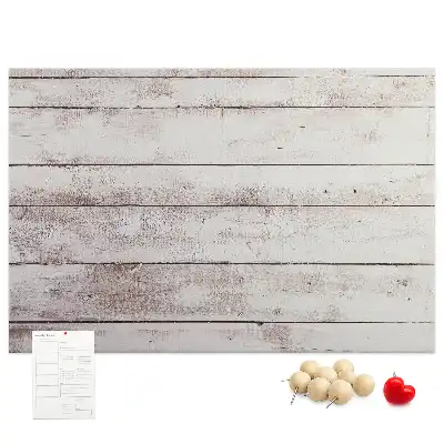 Cork memo board with wood pattern